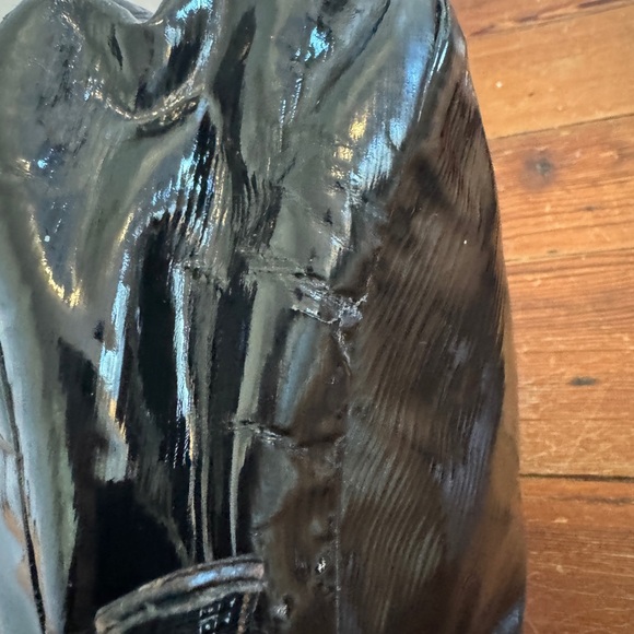 Authentic Prada Cleo Black Patent Leather Shoulder Bag Satchel Vintage Italy - Picture 16 of 16